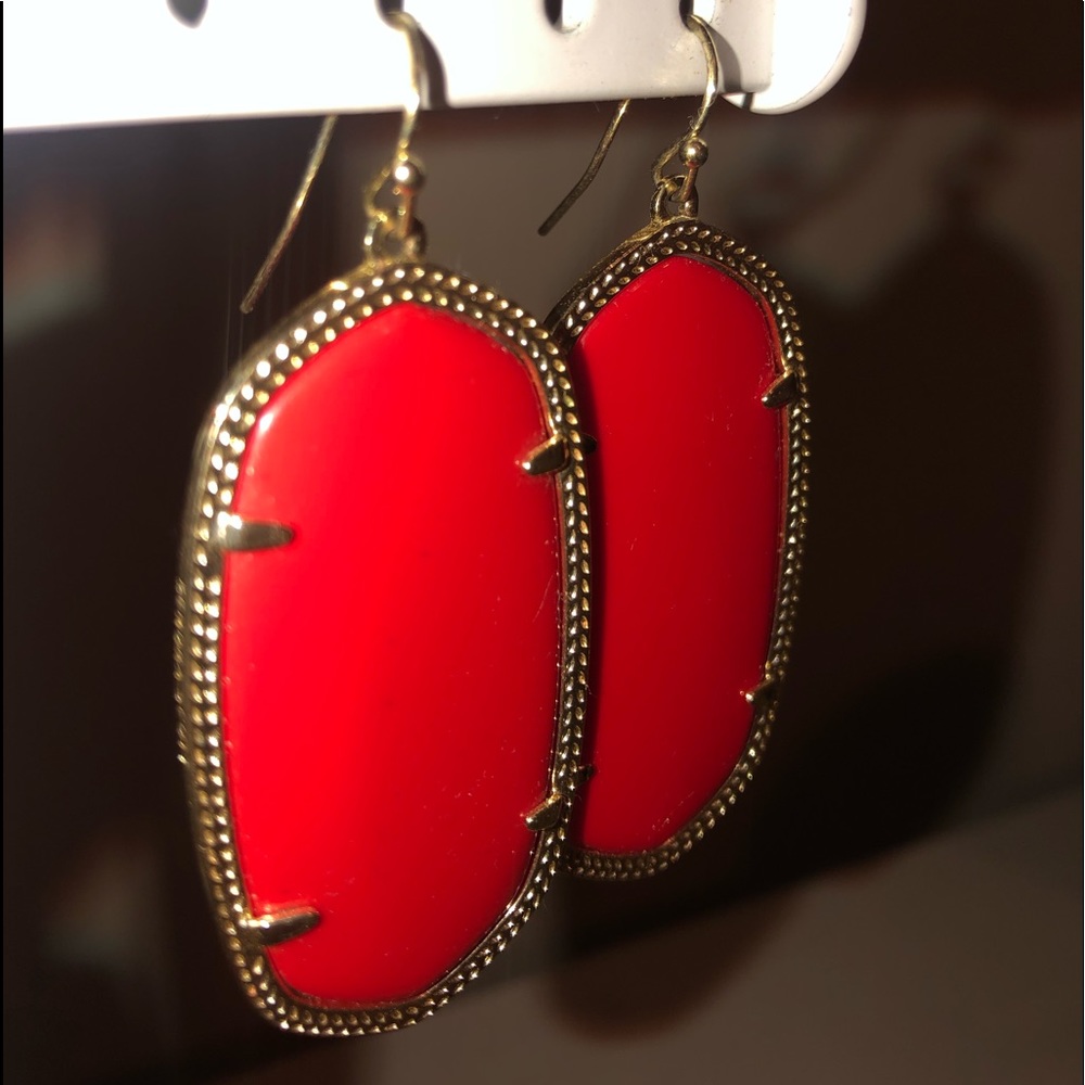 Red Kendra Scott Danielle Earrings